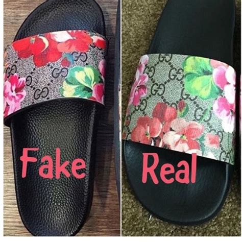 gucci slides fakes|the real gucci slides.